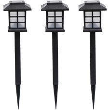 Садовый фонарь на солнечной батарее BS-014-Y 39 см тёплый белый, LED светильник для сада и дорожек