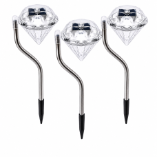 Садовый LED фонарь на солнечной батарее 29 см мультицвет BS-035W/834-8