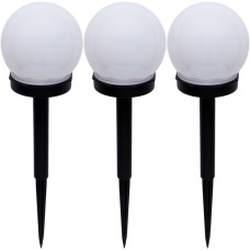 Садовый фонарь на солнечной батарее 35 см D10 см тёплый белый LED для дорожек, клумб и газона
