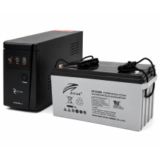 Комплект резервного питания Ritar RTSW-600NL12 LED 360 Вт + AGM аккумулятор Ritar HR12240W 12 В 65 А·ч для котла