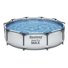 Каркасный бассейн Bestway Steel Pro Max 56406 круглый 305×76 см, 4678 л