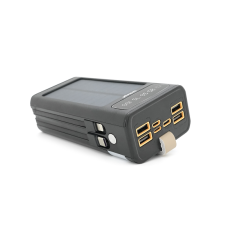 Power bank Linkage LKP-46, Solar 30000mAh, 22.5W, Кабелi Туре-С+Lighting, 0.70 kg, Black, Box