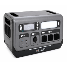 Портативная зарядная станция ALLWEI SGR-PP 2048Wh 2400W (LiFePO4, MPPT 500W, 3×220В, XT60, DC, USB)