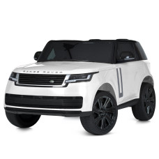 Детский электромобиль джип M 5055EBLR-1 (4WD) Range Rover, 4 мотора, EVA колеса, кожаное сиденье, белый