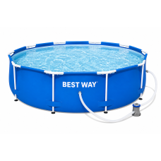 Каркасный бассейн Bestway 56679 Steel Pro, 305×76 см, 4678 л, с фильтр-насосом
