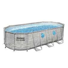 Каркасный бассейн Bestway Steel Pro Max Swim Vista 56716, 549 x 274 x 122 см, 13430 л, с фильтр-насосом, лестницей, тентом и подстилкой