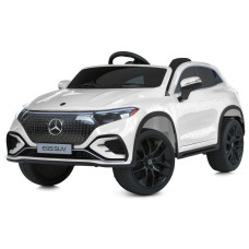 Детский электромобиль Mercedes-Benz EQS SUV M 6161EBLR-1 белый, 2 мотора 45W, аккумулятор 12V10Ah, EVA колёса, Bluetooth, USB, пульт управления