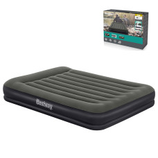 Надувная велюровая кровать Bestway 67699 203×152×36 см двуспальная