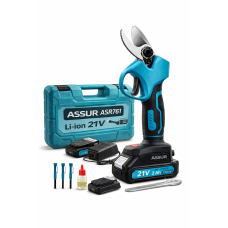 Аккумуляторный секатор ASSUR ASR761 21V (25 мм) — профессиональный электрический секатор для обрезки деревьев и сада