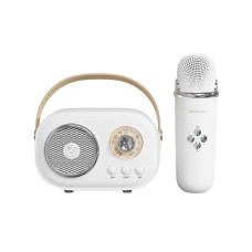 Колонка портативная с микрофоном C-20 BT/TF/USB/FM 5 Вт Белый C20W