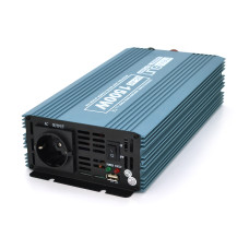 Инвертор напряжения Mexxsun MXS-1500, 12V/220V, 1500W с модифицированной синусоидой, 2 Shuko, клемные провода, Q6