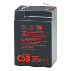 Аккумуляторная батарея CSB GP645, 6V 4.5Ah (70 х 47 х 102 (108) ), 0.85 kg  Q20