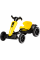 Складной детский электромобиль Go-Kart с пультом управления, музыкой и подсветкой желтый 85×60×50 см