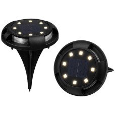 Садовый LED фонарь на солнечной батарее D11 см 8 светодиодов для дорожек, клумб и газона