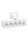 Мережевий адаптер 8625UL з нічником, 4 розетки, 2 USB та USB-C PD