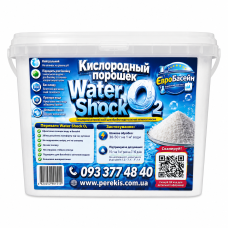Кисневий порошок ( сухий перекис)  Євробасейн Water Shock O₂ 1 кг для безхлорної дезінфекції басейну