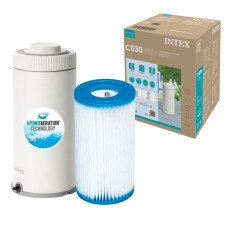 Фильтр-насос картриджный Intex 26604 C530 для бассейна, 2006 л/ч, сменный картридж тип A, 220-240 В
