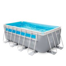 Каркасный бассейн Intex 26770 Prism Frame Premium 400 x 200 x 122 см с фильтр-насосом, лестницей, подстилкой и тентом