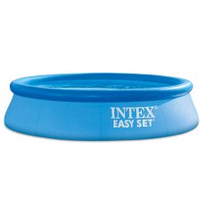 Надувной бассейн Intex Easy Set 28106, 244×61 см, 1942 л, семейный круглый бассейн для дачи и двора