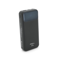 Powerbank ACL PW-117 20000 mAh PD 22.5W з кабелями USB-C/Lightning чорний