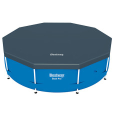 Тент для каркасного круглого бассейна Bestway 58036 Ø305 см, чехол ПВХ с напуском 25 см