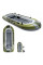 Четырёхместная надувная лодка Intex 66334 Seahawk 4 Set с вёслами и насосом, 351x145x48 см