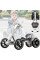 Складаний електромобіль на акумуляторі 6V 4.5Ah Go-Kart Білий