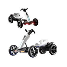 Складной детский электромобиль Go-Kart — пульт, музыка, подсветка, 6V 7Ah