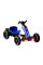 Складной детский электромобиль Go-Kart — синий, пульт, музыка, подсветка, 6V 7Ah