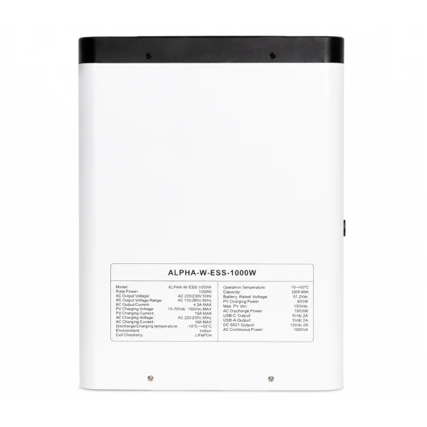 Зарядная станция Sako Alpha-W-ESS 1000W 2009,6 Вт·ч LiFePO4 с чистой синусоидой