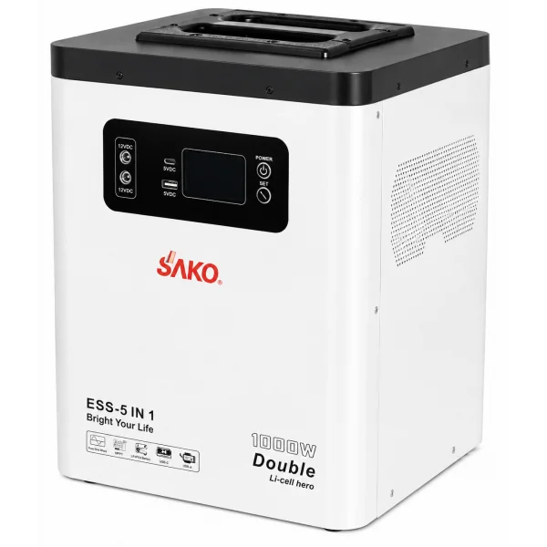 Зарядная станция Sako Alpha-W-ESS 1000W 2009,6 Вт·ч LiFePO4 с чистой синусоидой