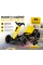 Складной детский электромобиль Go-Kart с пультом управления, музыкой и подсветкой желтый 85×60×50 см
