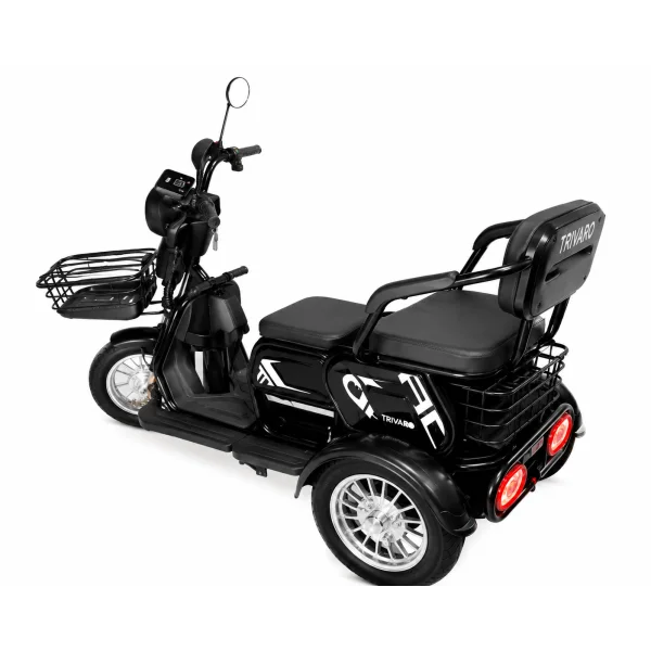 Трехколесный электроскутер TRIVARO 600W черный