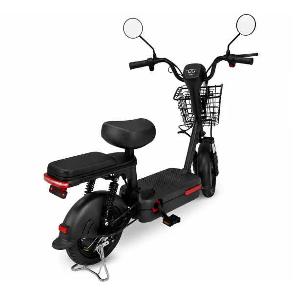 Электровелосипед VELOVA MINI 450W с амортизацией, до 30 км/ч, черный