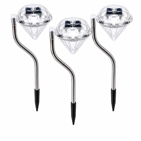 Садовый фонарь LED 29 см на солнечной батарее мультицвет BS-035W/834-8