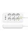 Сетевой удлинитель на 6 розеток с заземлением и USB-A/USB-C портами 3 м 2500 Вт Черный