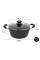 Кастрюля 4 л 24 см Hot Chef 16749-8 с мраморным антипригарным покрытием и крышкой