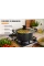 Кастрюля 4 л 24 см Hot Chef 16749-8 с мраморным антипригарным покрытием и крышкой