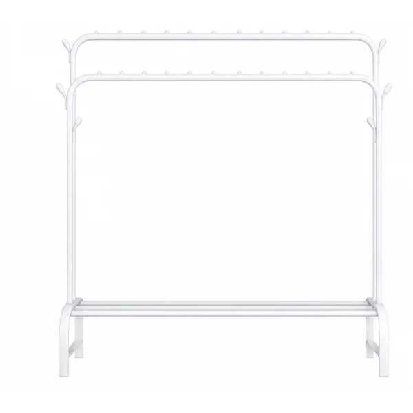 Стойка-вешалка для одежды и обуви двойная 159×110×57 см TW603-2