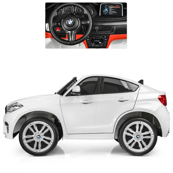 Детский электромобиль джип JJ2168EBLR-1 BMW X6M белый