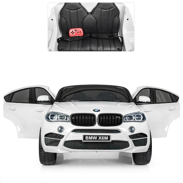 Детский электромобиль джип JJ2168EBLR-1 BMW X6M белый