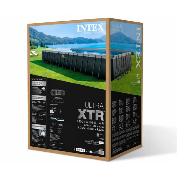 Каркасный бассейн Intex Ultra XTR Frame 26378 975 x 488 x 132 см с песочным фильтром