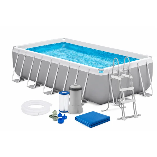 Каркасный бассейн Intex Prism Frame Rectangular 26788NP 400×200×100 см