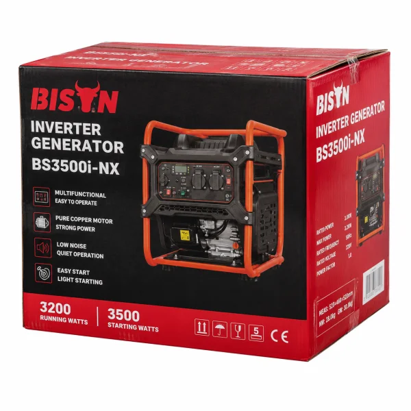 Інверторний бензиновий генератор BISON BS3500i-NX 3.2 кВт