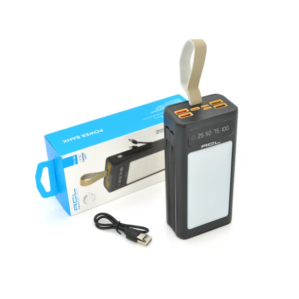 Powerbank ACL PW-85 30000mAh, 22.5W, LIGHTER, Кабелю Type-C + Lighting, 0.70 kg, Black, Box