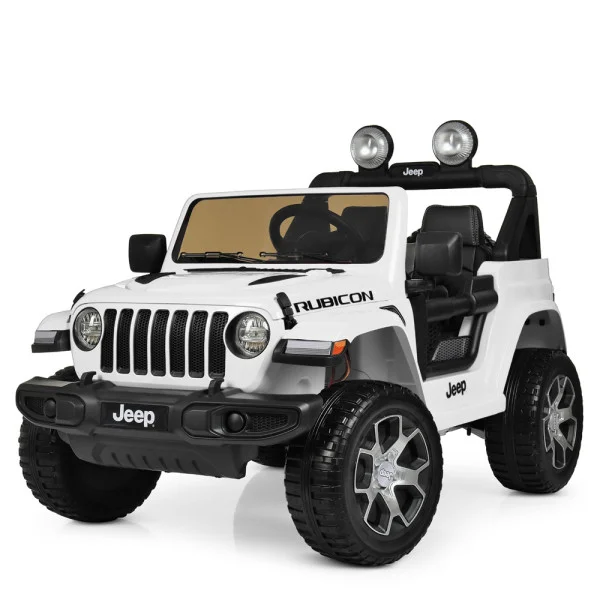 Детский электромобиль-джип Jeep Rubicon M 4176EBLR-1 4WD белый
