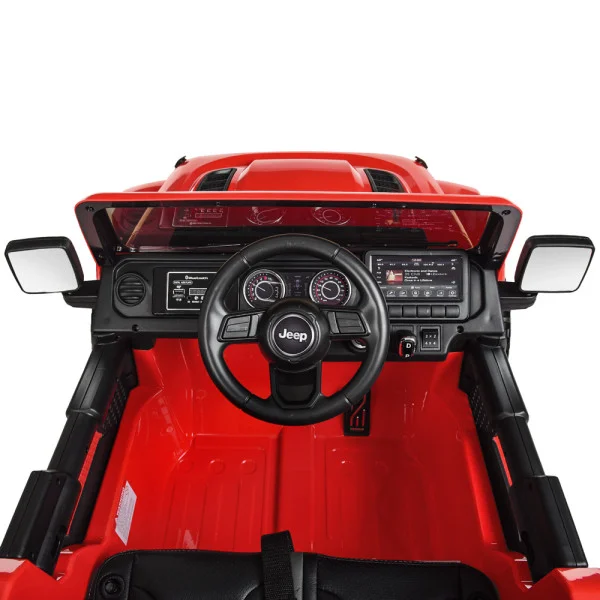 Детский электромобиль-джип Jeep Rubicon M 4176EBLR-3 4WD красный