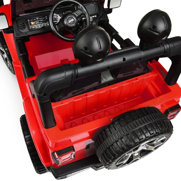 Детский электромобиль-джип Jeep Rubicon M 4176EBLR-3 4WD красный
