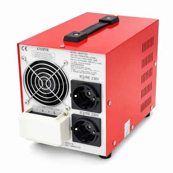 Стабилизатор напряжения Conter MSER 5000 VA-V2/3750W однофазный,сервопривод,напольного монтажа,LED дисплей,диап130-260V,AC230±3%,2*Shuko,161x255x178mm
