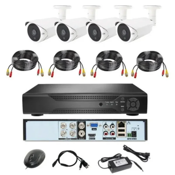 Набор 4 камеры 4 Мп FULL AHD CCTV для видеонаблюдения
